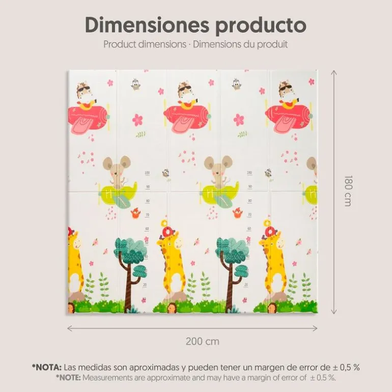 Alfombra de juego XXL Reversible Selva
