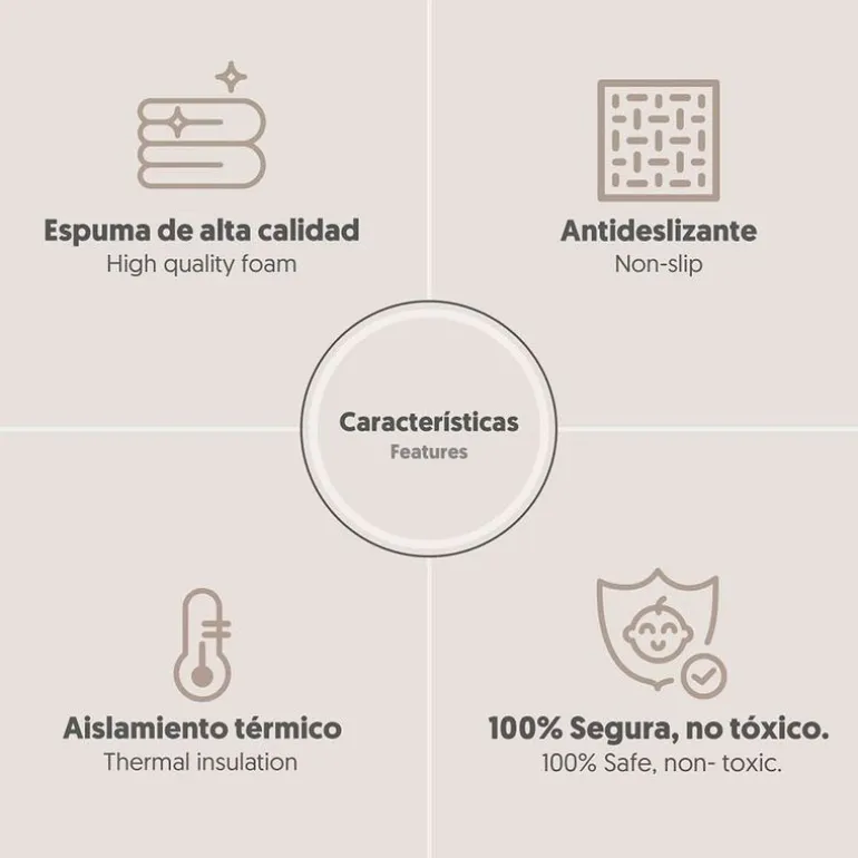 Alfombra de juego XXL Reversible Selva