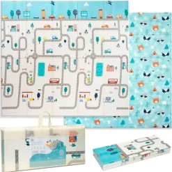 Alfombra de juego XXL Reversible Coches