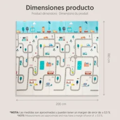 Alfombra de juego XXL Reversible Coches