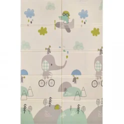 Alfombra de juegos XL Reversible Elefante/ Oso