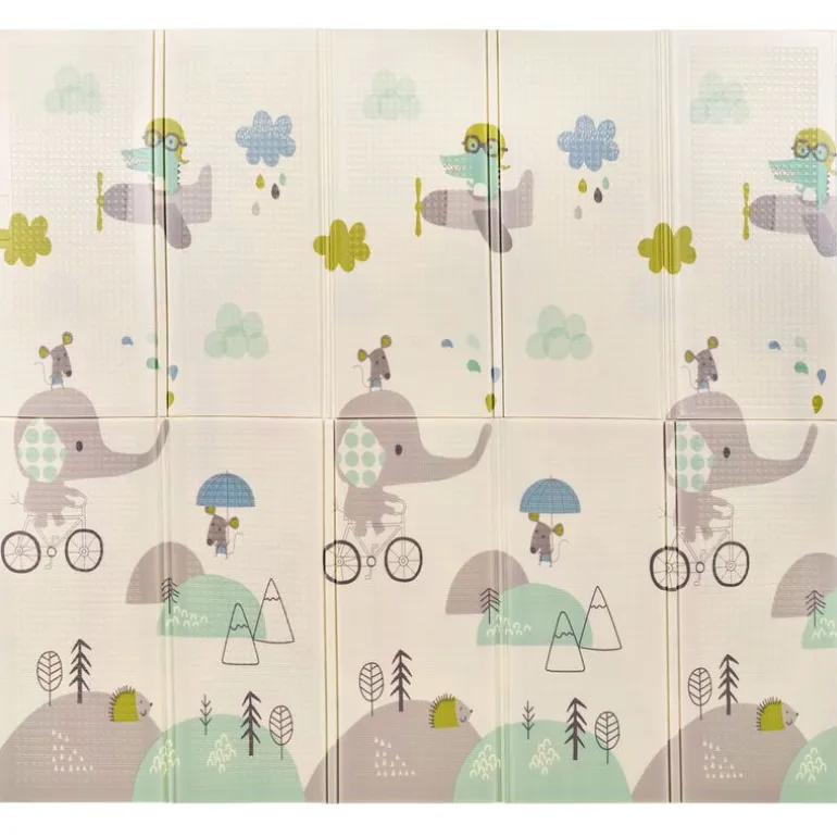 Alfombra de juegos XXL Reversible Elefante/ Oso