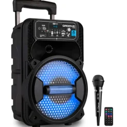 Altavoz Portátil con Micrófono y Control Remoto