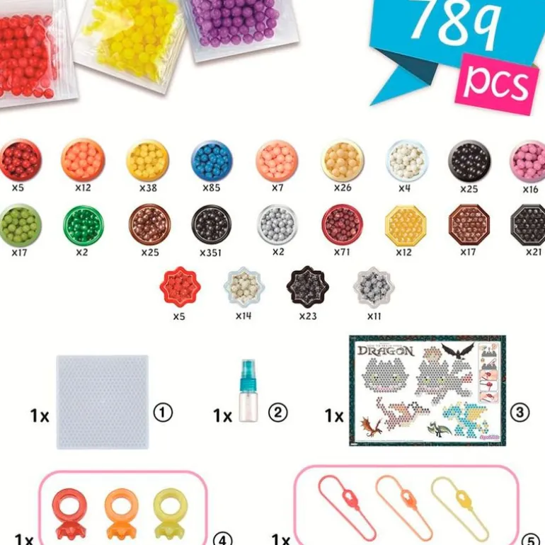 Aquabeads Dragones Kit Llaveros