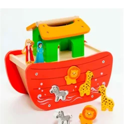 Arca Noe Madera 12 figuras animales