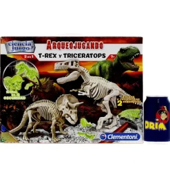 Arqueojugando T-Rex y Triceratops