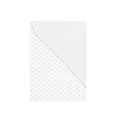 Arrullo bebé blanco con estrellitas en gris