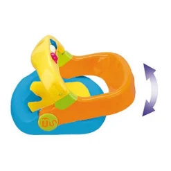 Asiento Baño Giratorio Azul/Naranja