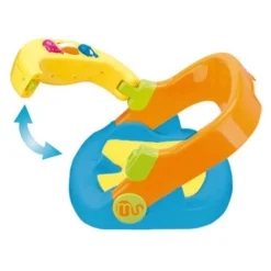 Asiento Baño Giratorio Azul/Naranja