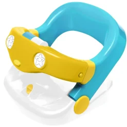 Asiento de baño abatible y giratorio