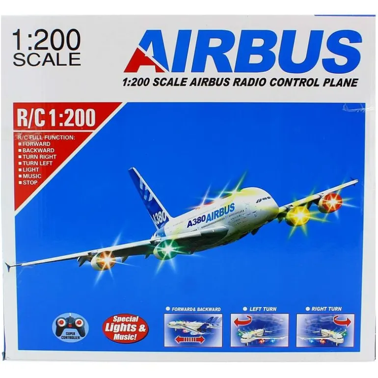 Avión R/C Airbus A380 a Escala 1:200