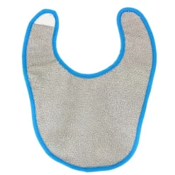 Babero Baby Rizo velcro Gris