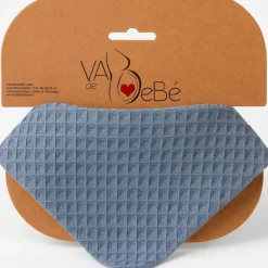 Babero bandana Gofre Azul