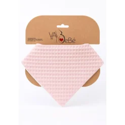 Babero bandana Gofre Rosa