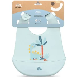 Babero silicona azul