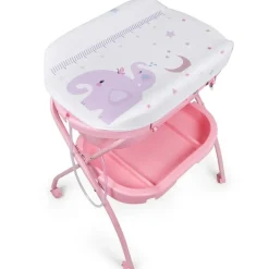 Bañera Bebé con cambiador Bubble Rosa