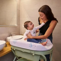 Bañera con cambiador Bubble Gris