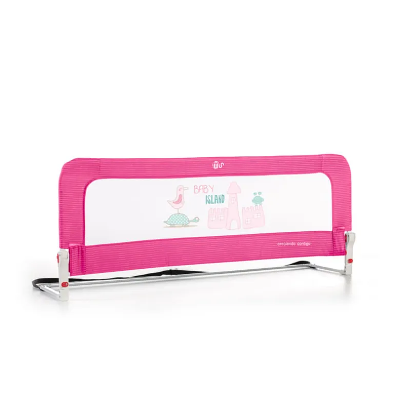 Barandilla de cama nido 150 cm Jungle Rosa