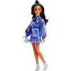 Barbie Deluxe Style nº 7 Muñeca Morena Conjunto Azul Metalizado