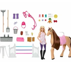 Barbie Muñeca con Caballo y Establo