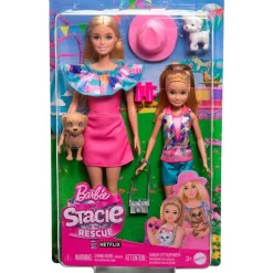 Barbie Stacie Pack Muñecas Rescate Hermanas