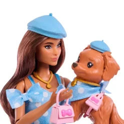 Barbie Twinning Looks Muñeca Perrito Vestido Topos