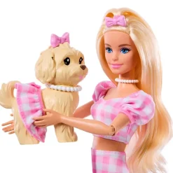 Barbie Twinning Looks Muñeca Perrito Vestido Cuadros