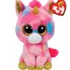 Beanie Boo's Unicornio Rosa de Peluche de 15 cm