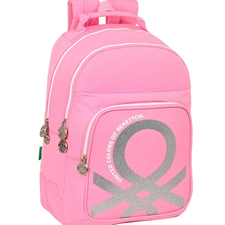 Benetton Mochila Escolar Flamingo Pink