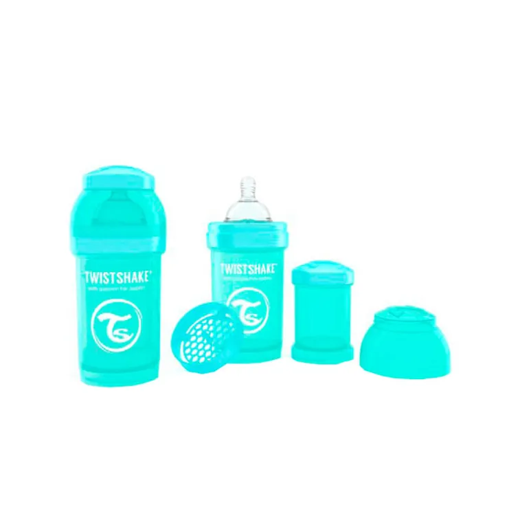 Biberón Twistshake Anticólico 180 Ml Turquesa