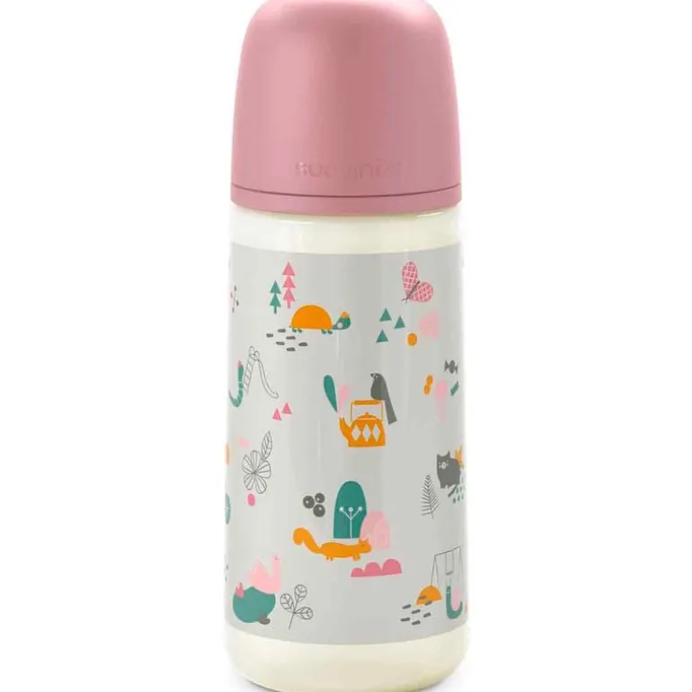 Biberon PP 360ml Walk Rosa