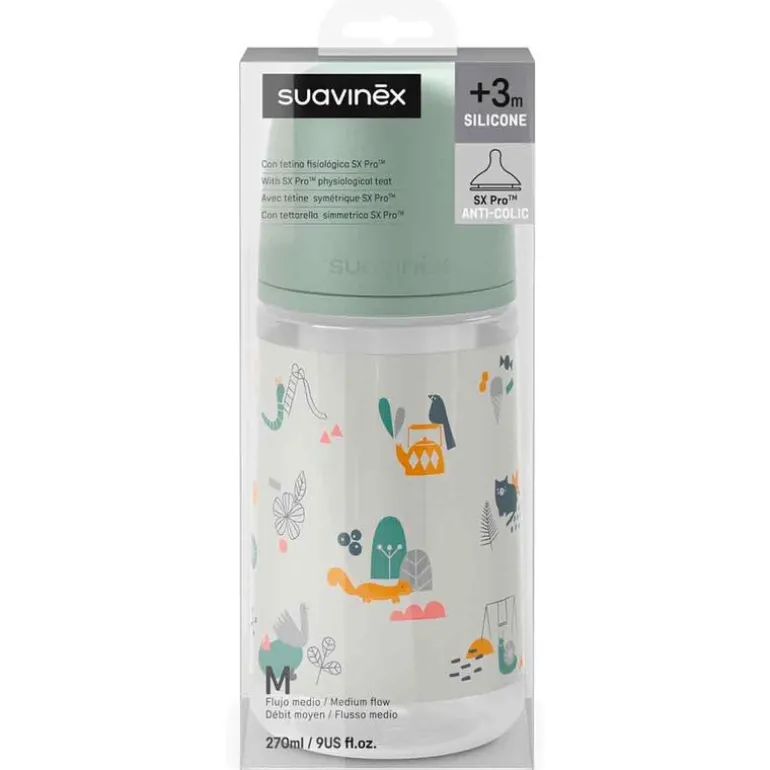 Biberon PP 270ml Walk Verde