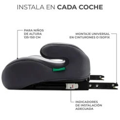 Booster I-Boost I-Size +135cm Grey