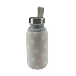 Botella de acero inoxidable con funda 350 ml Grey