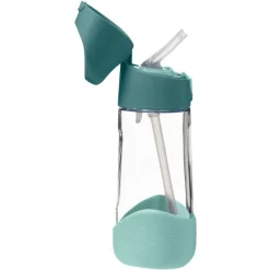 Botella Tritán con pajita 450 ml Verde