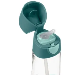 Botella Tritán con pajita 450 ml Verde