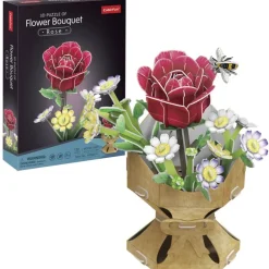 Bouquet Construcción 3D Flores Clavel