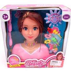 Busto Muñeca con Accesorios