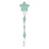 Cadena Portachupete Silicona Estrella Menta