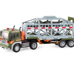 Camión con Jaula de Dinosaurios Escala 1:16