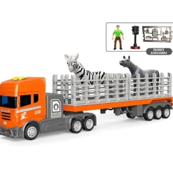 Camión Remolque Animales Luz y Sonidos