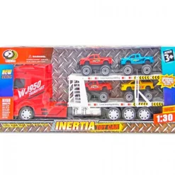 Camión Transportador con Vehículos 1:30