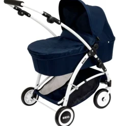 Carrito Muñecas Bebé Brio Navy Blue