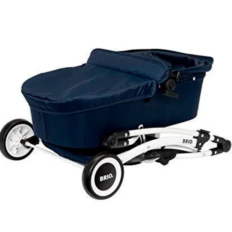 Carrito Muñecas Bebé Brio Navy Blue