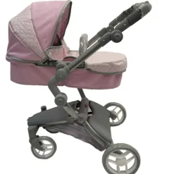 Carro de Muñecas 2 en 1 Rosa