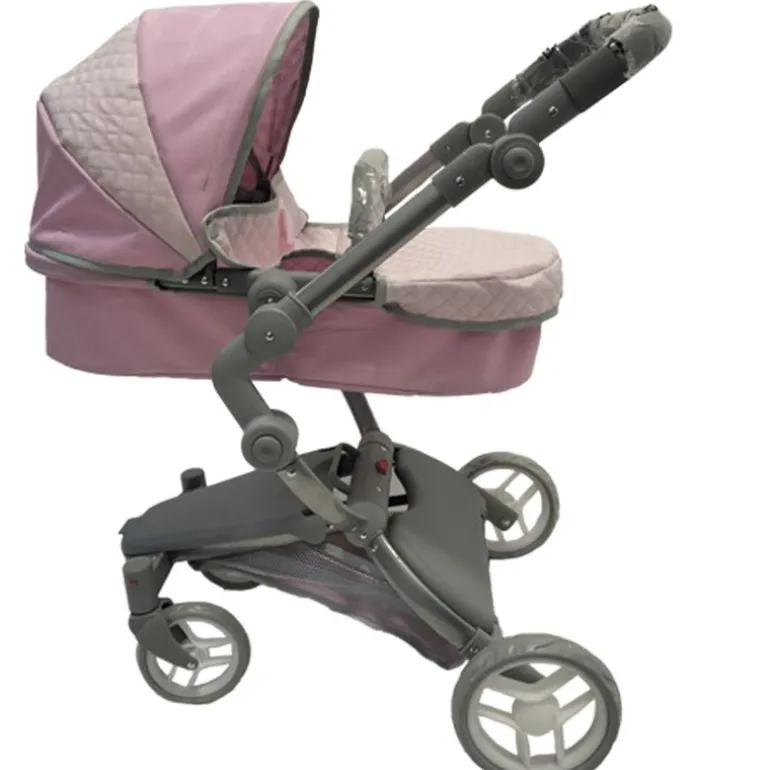 Carro de Muñecas 2 en 1 Rosa