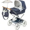 Carro de Muñecas Reborn Plegable con Sombrilla