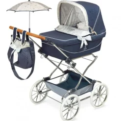 Carro de Muñecas Reborn Plegable con Sombrilla