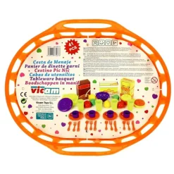 Cesta de Menaje Infantil Naranja