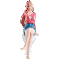 Chainsaw Man Figura Power Sentada
